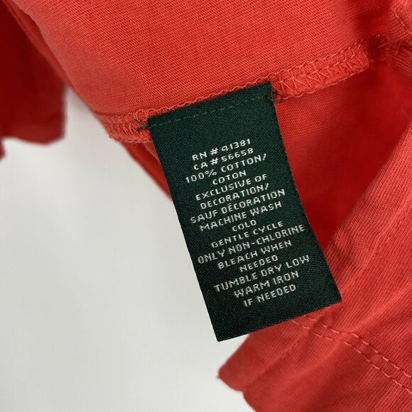 Ralph Lauren Linen Trim V Neck Shirt - Picture 5 of 5